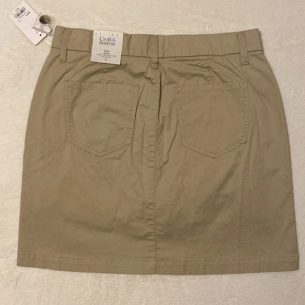 CROFT & BARROW Stretch Skort. Midrise NWT Sz 8 - Picture 8 of 12